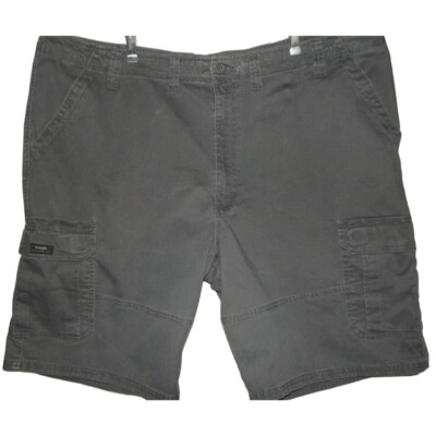 Wrangler Cargo Shorts Men's 46 Gray Relaxed Fit 60AATAH