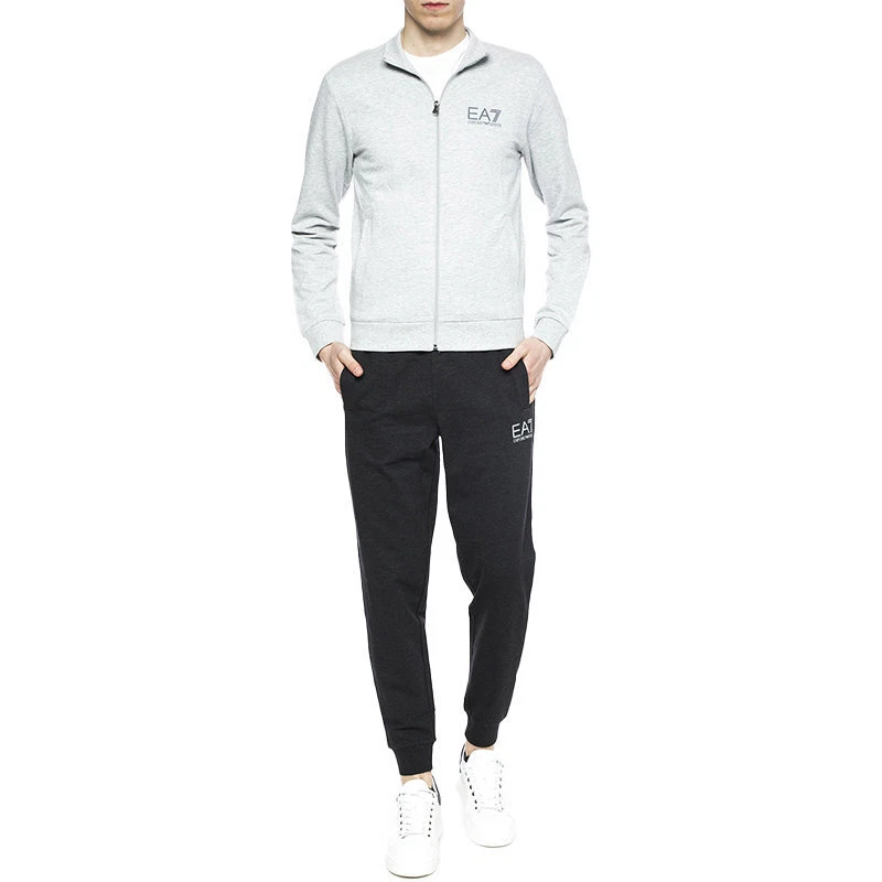 Ea7 grey deals tracksuit