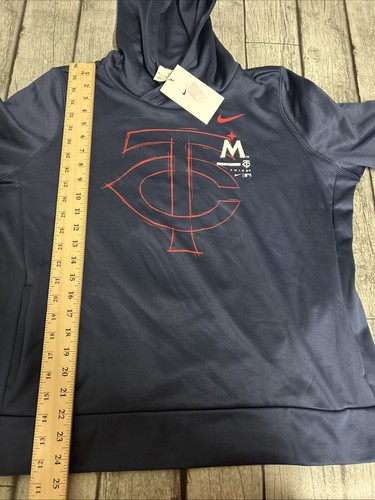 NWT Women’s Nike Minnesota Twins Hoodie XL Navy Sweatshirt - Picture 7 of 8