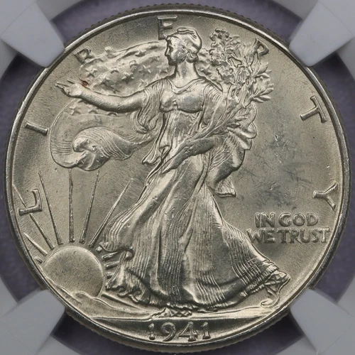 1941-D 50c Walking Liberty Half Dollar - NGC MS 63