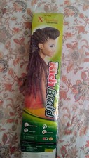 Xpression hair, 100 kanekalon, Rich braid, 75 inches, weigh 9 Oz, Color 1