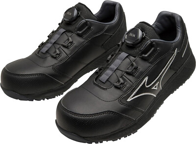 MIZUNO WORKING Safety Shoes ALMIGHTY SU51L BOA F1GA2317 Black US11