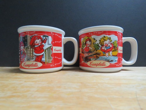 Zwei Campbell's Suppentassen Kinder Tasse M'm! M'm! Gut! Tasse Houston Harvest 4 Jahreszeiten - Bild 3 von 3