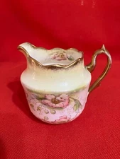 c 1892 Redfern and Drakeford hand painted creamer, pattern #2222