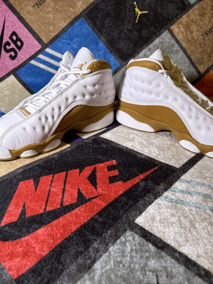 Jordan 13 Retro White/Wheat 5.5 Youth 7 Women’s DJ3003 171 - Image 2 of 4