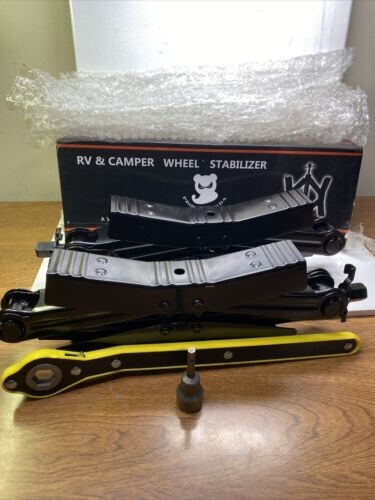 PROUD PANDA Camper Wheel Chock Stabilizer Scissor 2 Sets for RV Travel ...