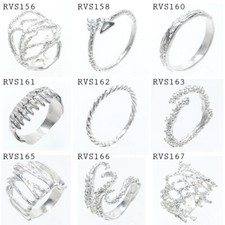Not Enhanced 925 Sterling Silver Art Ring Han...