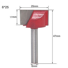 US Stock 1pc CNC Router bottom cleaning cutter bit 1/4" 6mm 25mm QD625