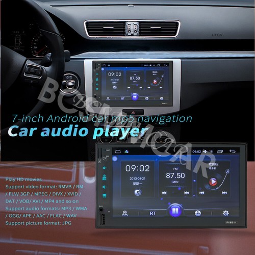 7in Double 2 DIN Car Stereo Touch Screen MP5 Player Radio Bluetooth GPS Nav WIFI - Picture 2 of 24
