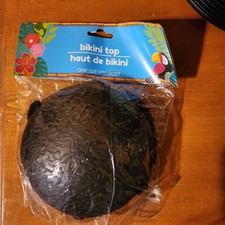 Tropical Faux Coconut Shell Bikini Top Luau Tiki Fun Halloween Costume