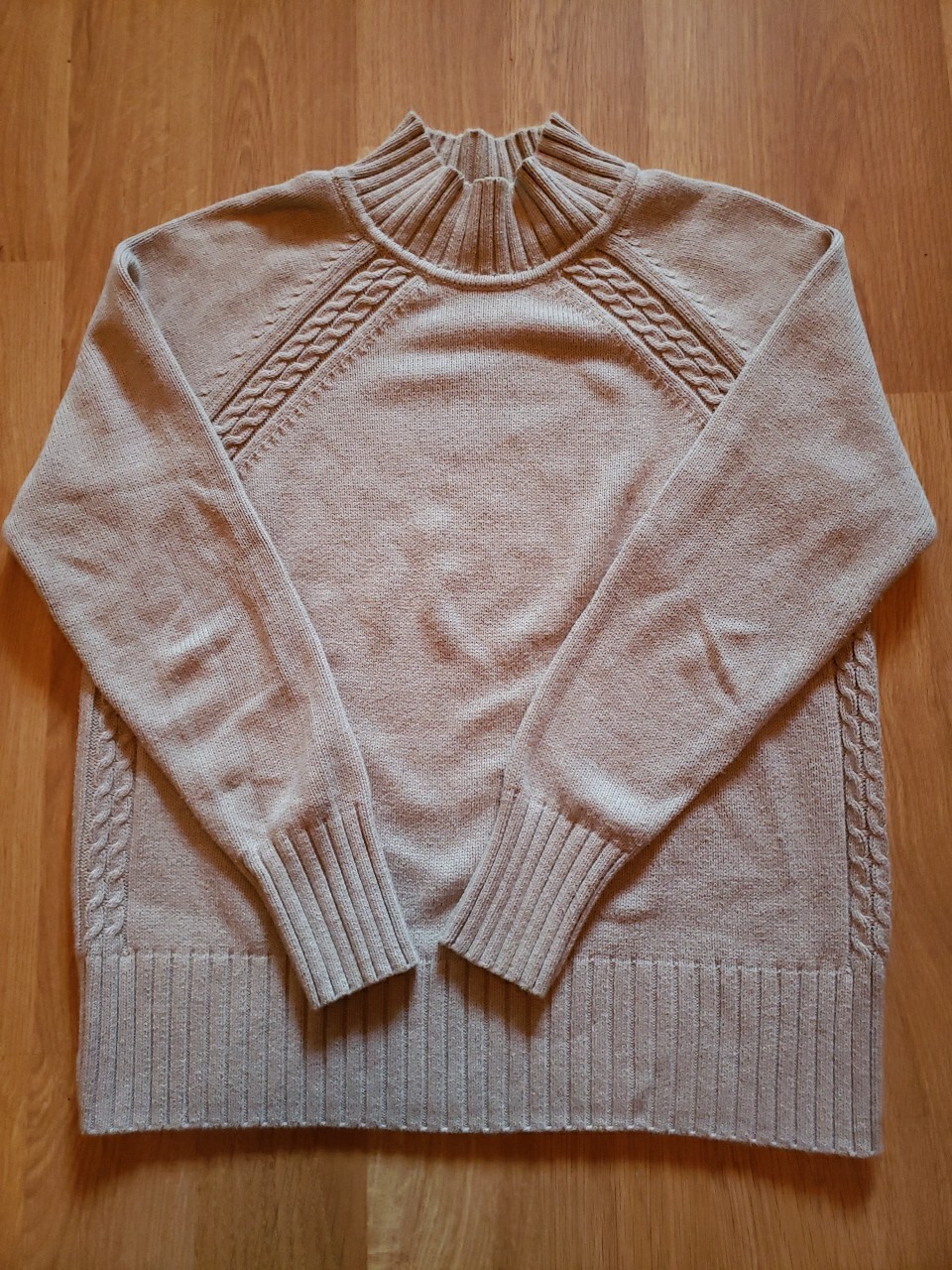 Pendleton Cotton Sweater Medium Beige Pullover Mo… - image 1