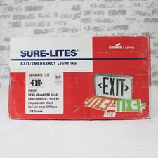 Cooper Lighting Sure-Lites Emergency Lighting Sign, Ultimate Exit #UXUK