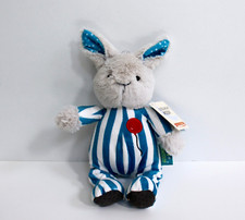 Goodnight Moon Bean Bag Bunny in Striped Pajama Plush Small Stuffed Animal 10"