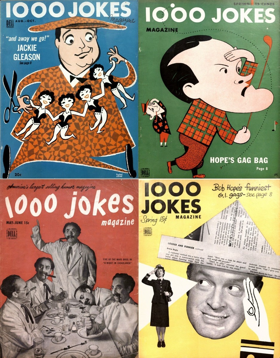 28 Old Issues of 1000 Jokes Illustrated Humor Funny Comic Jokes