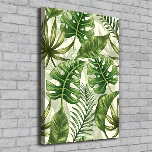 Tableau Sur Verre Trempé Tulup 70x100cm — Plantes Tropicales, Déco Moderne