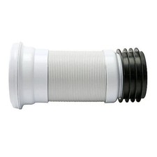 FLEXIBLE WC PAN CONNECTOR FLEXI TOILET WASTE 4" 110MM.