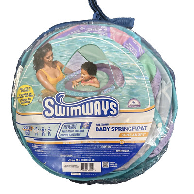 Swimways Infant Baby Premium Spring Float 9-24m Mermaid Floaty Pool Summer