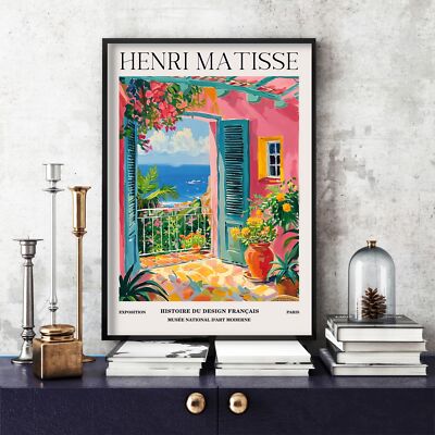 Henri Matisse Druck, Henri Matisse Ausstellungsposter, buntes Wandbild (08d)