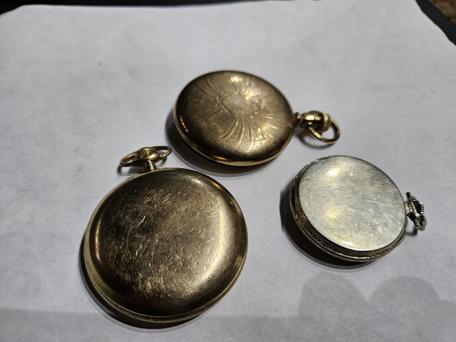 3 Hamilton pocket watches eBay