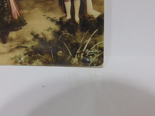 VINTAGE POSTED POSTCARD FRENCH STAMP 1900'S ASIAN DRESSED-CHINESE-JAPANESE LADY - Picture 2 of 5