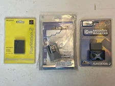 Sony Playstation 2 PS2 Memory Cards Memory Booster 8MB 16MB Sony NIB Gameshark