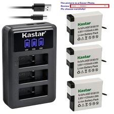 Kastar Battery LCD Triple Charger for GoPro AHDBT-701 Hero 7 GoPro HERO7 Silver