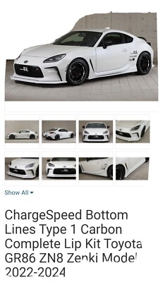 Toyota GR86 body kit 2022-2024 Carbon Fiber (not white ) | eBay
