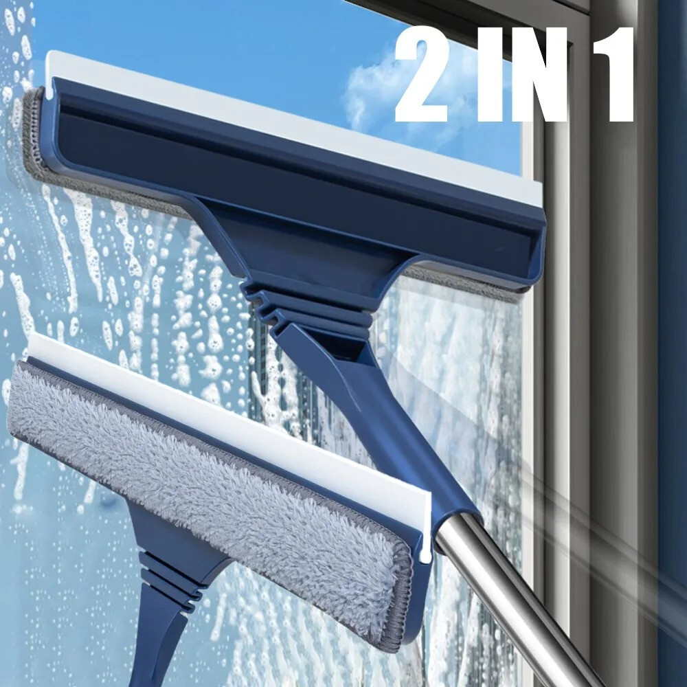 Nettoyeur de vitres de qlt rotatif anti-traces en microfibre pour baies vitrées et vérandas
