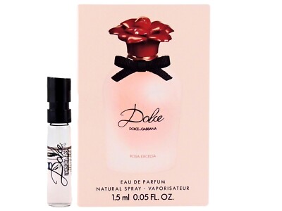 D&G DOLCE & GABBANA DOLCE ROSA EXCELSA EDP 1.5ml .05oz x 1 PERFUME SPRAY SAMPLE