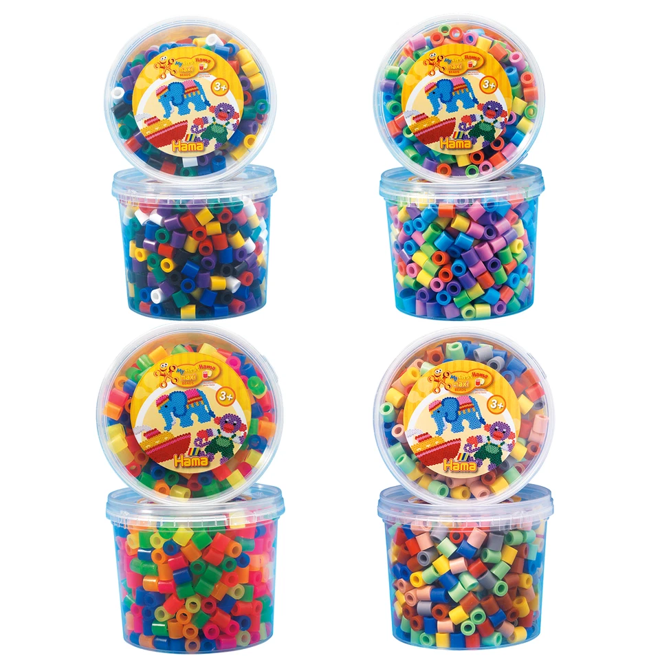 Hama 600 MAXI Bügelperlen Tüte Mischungen Perlen Ø 10 mm Steckperlen Beads