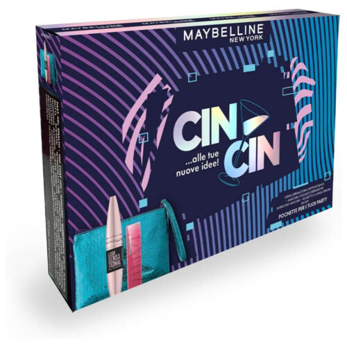 MaybellineCin Cin Confezione Con Pochette  Mascara Cils Sensational Intense Blac - Foto 1 di 6