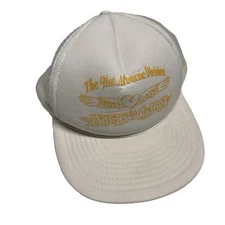 Vintage 90s Trucker Hat Cap SnapBack Army 91st Airborne Division White Heart Art