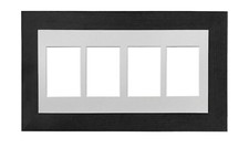 Multi Aperture Collage Picture Photo Frames Choice of Mount Design Rustic /Black