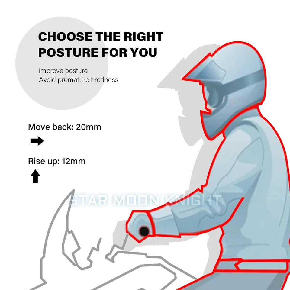 Abrazaderas de manillar elevadores de manillar de motocicleta para Triumph Tiger 900 Tiger 850 Foto 3 de 4