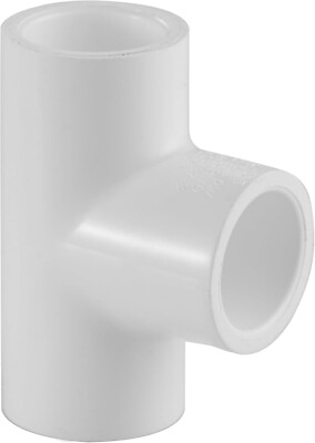 Lesso PVC Tee 401 - (1/2'' - 8'') - Schedule 40 (White) (SOC x SOC x SOC)