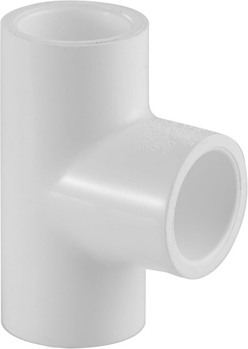 Lesso PVC Tee 401 - (1/2" - 8") - Schedule 40 (White) (SOC x SOC x SOC)