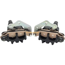 Front Left Right Brake Calipers & Pads for Kawasaki KFX700 2004 2005 2006 - 2011