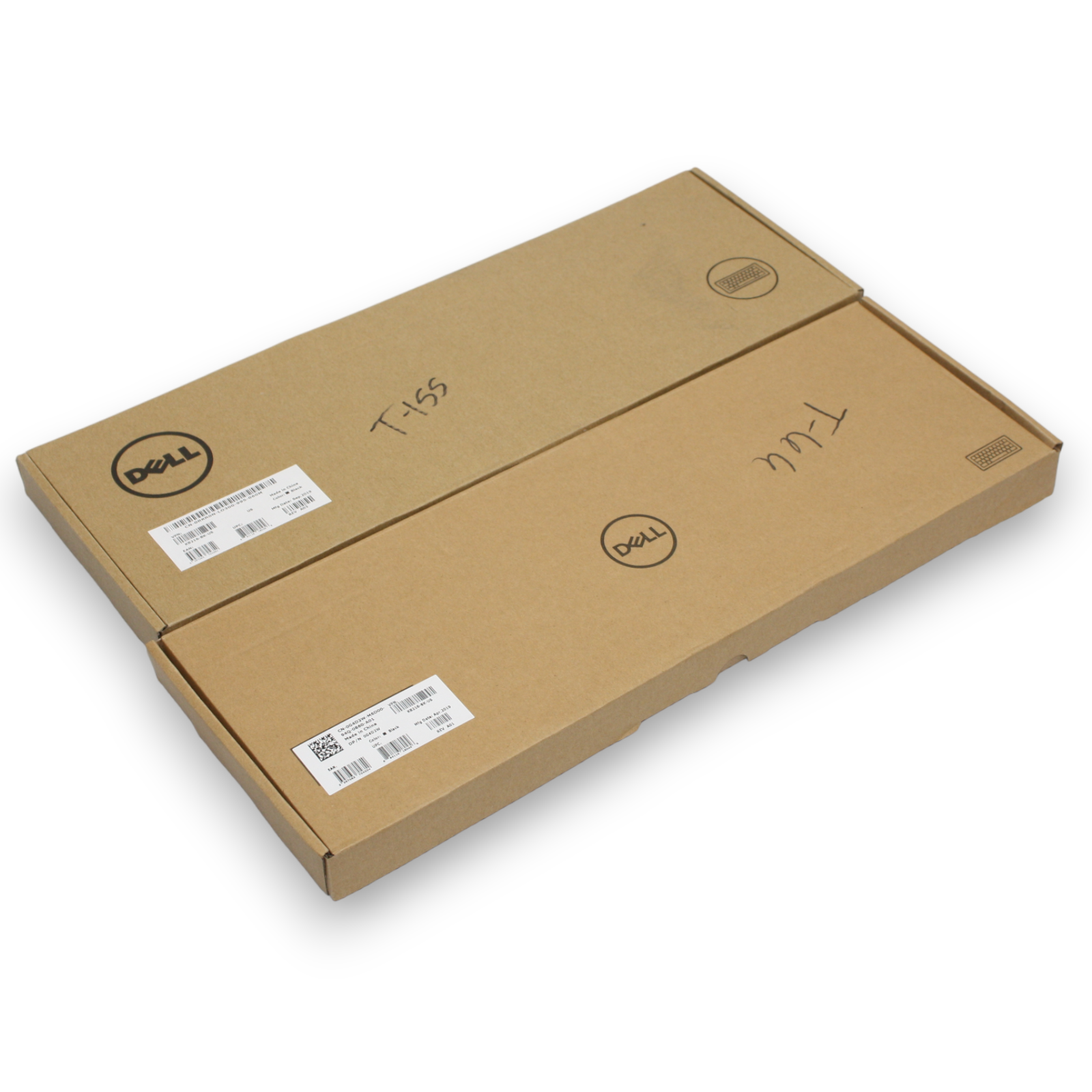 Lot of 2 NEW Dell KB216BKUS USB Slim US QWERTY Quite PC Computer