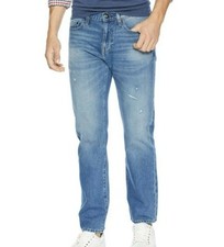 Goodthreads Men's Standard Straight-fit Jean Light Blue Destroyed Size 32x33