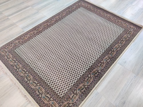 Vintage Handmade Rugs 100% Wool 6 x 8 ft Oriental Paisley Hand Knotted Carpets - Picture 3 of 9