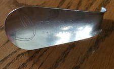 VINTAGE SILVER SHOE HORN "JARMAN SHOES FOR MEN" 3 1/2'' LONG