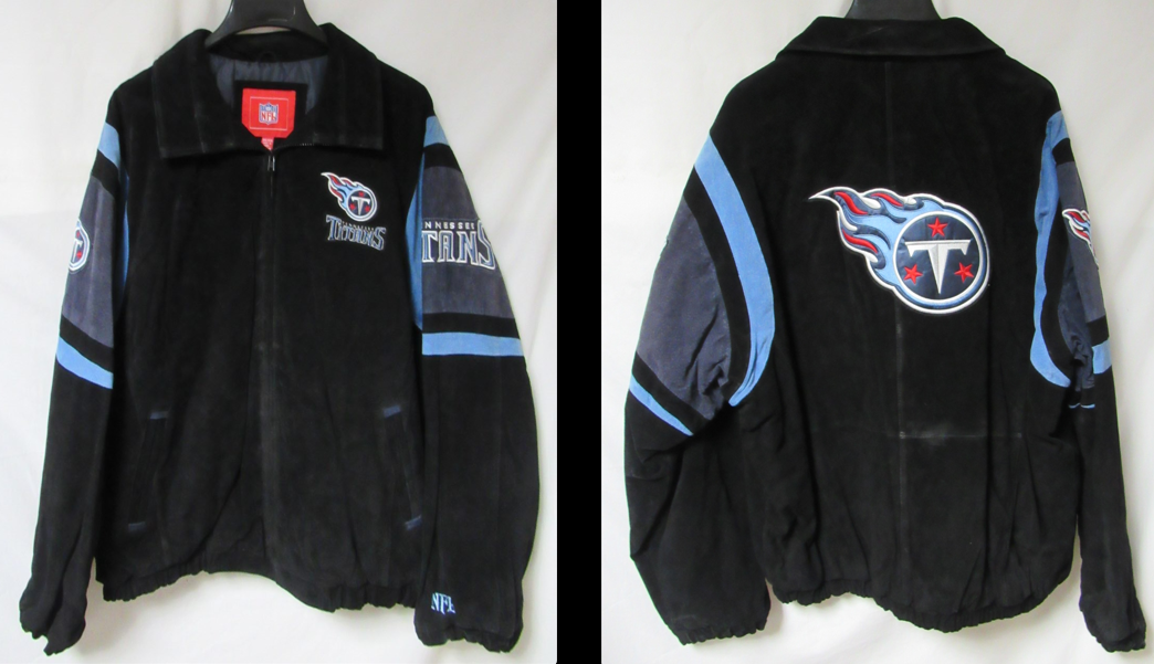 Tennessee Titans Men's Size 2X-Large Suede Leather Jacket B1 780