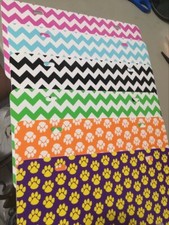 Vinyl Plastic License Plate For Personalization Chevron Or Dog Paws
