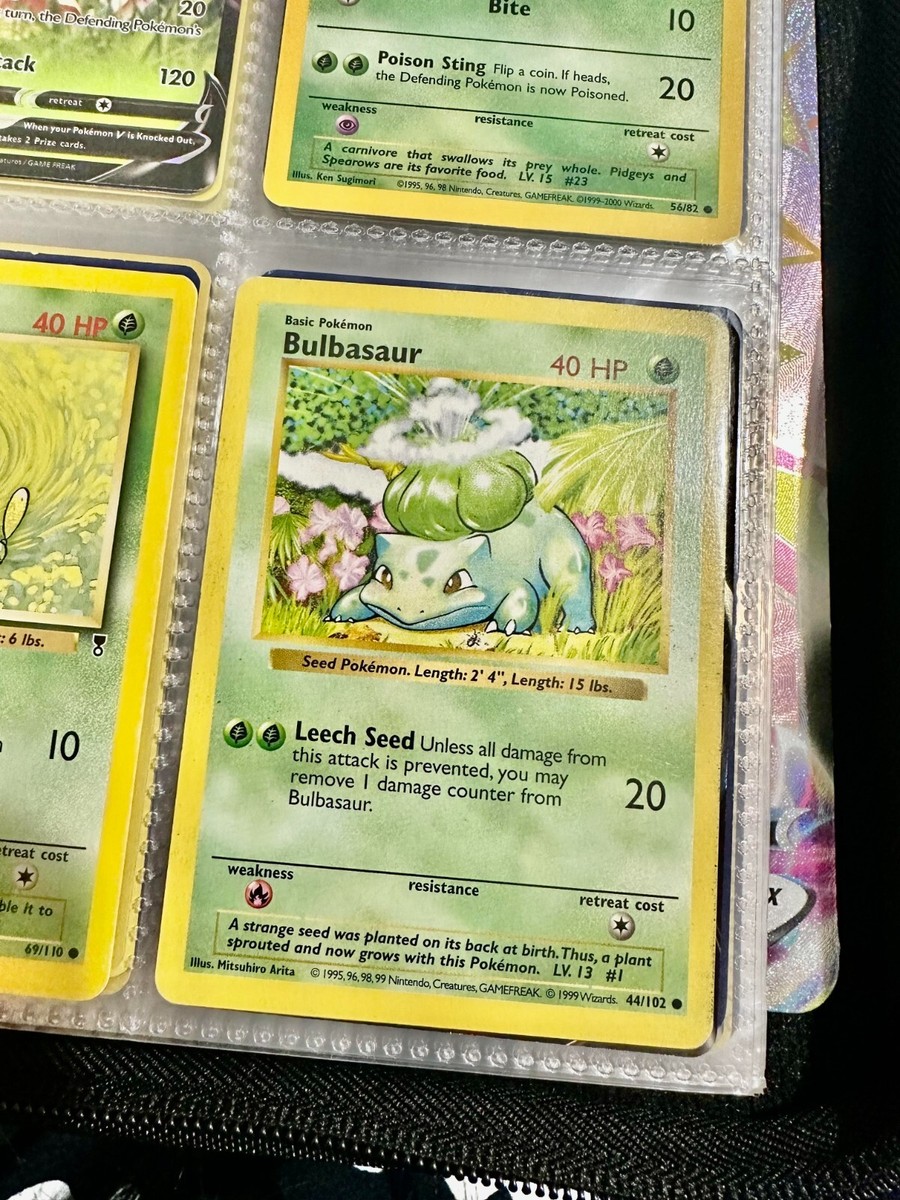 1995 Bulbasaur Base Set 44/102 Pokémon TCG Card NEAR MINT | eBay
