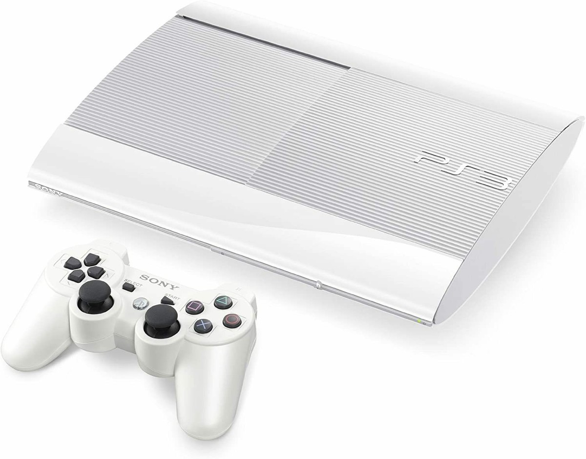 PlayStation 3 250GB Classic White CECH-4000B LW controller color 
