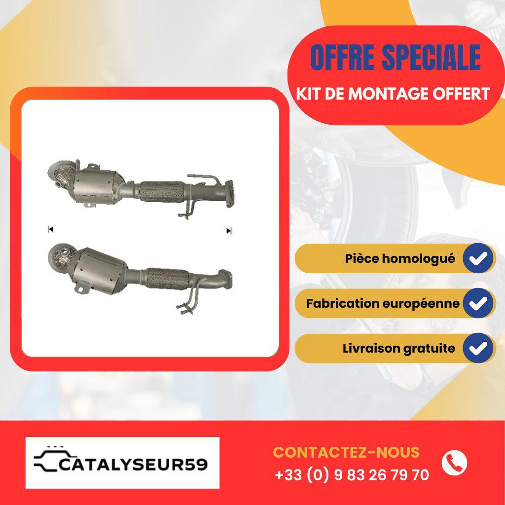 Catalyseur Ford Focus 1.0 EcoBoost pour remplacement échappement usé avant contrôle technique