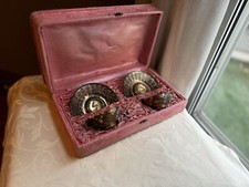 Beautiful Antique Original Satsuma Cup And Saucer Wedding Set In Original Box(bb