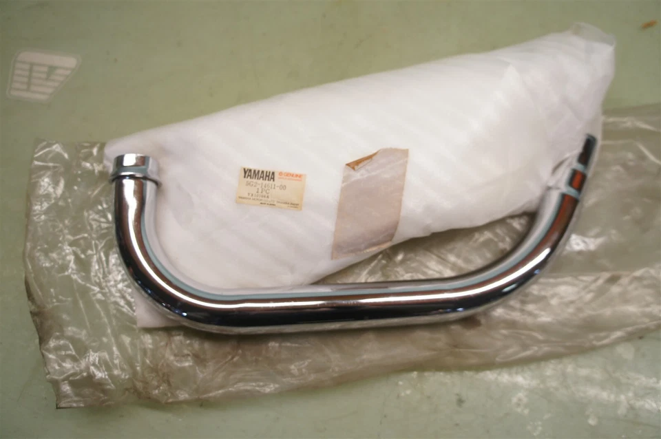 Yamaha 1982 XJ750 XJ 750 RJ TUBO SECA, CABEZAL DE ESCAPE INTERIOR IZQUIERDO NUEVO NOS *2526 Foto 3 de 4