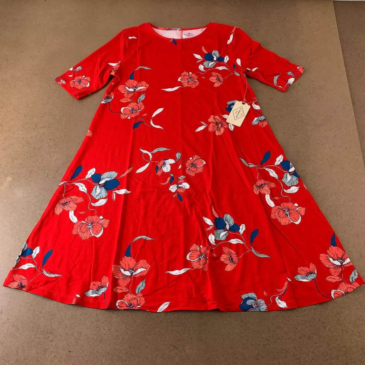 Red and hotsell blue frock