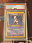 1999 POKEMON BASE SET SHADOWLESS #10 MEWTWO-HOLO PSA 8